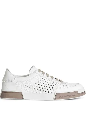 Woven Leather Sneakers
