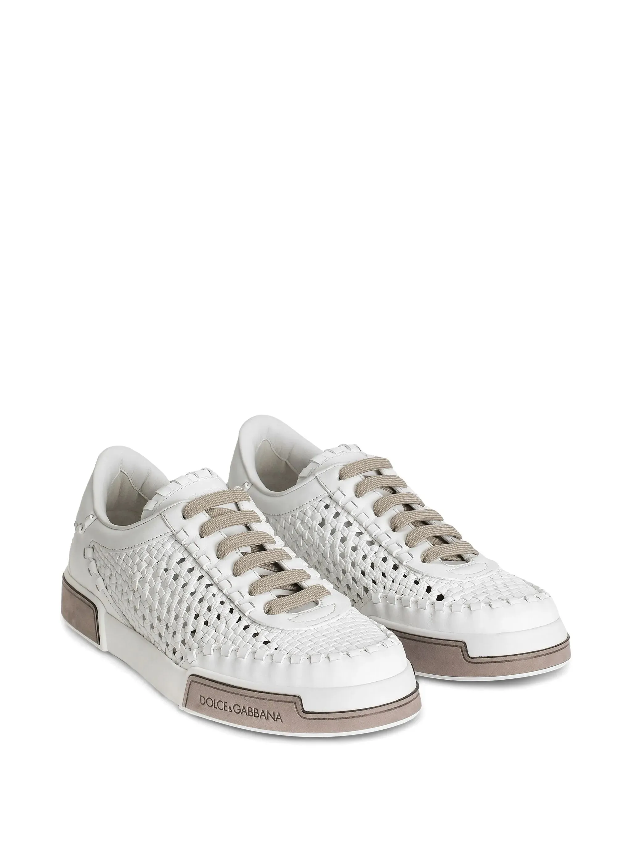 Woven Leather Sneakers