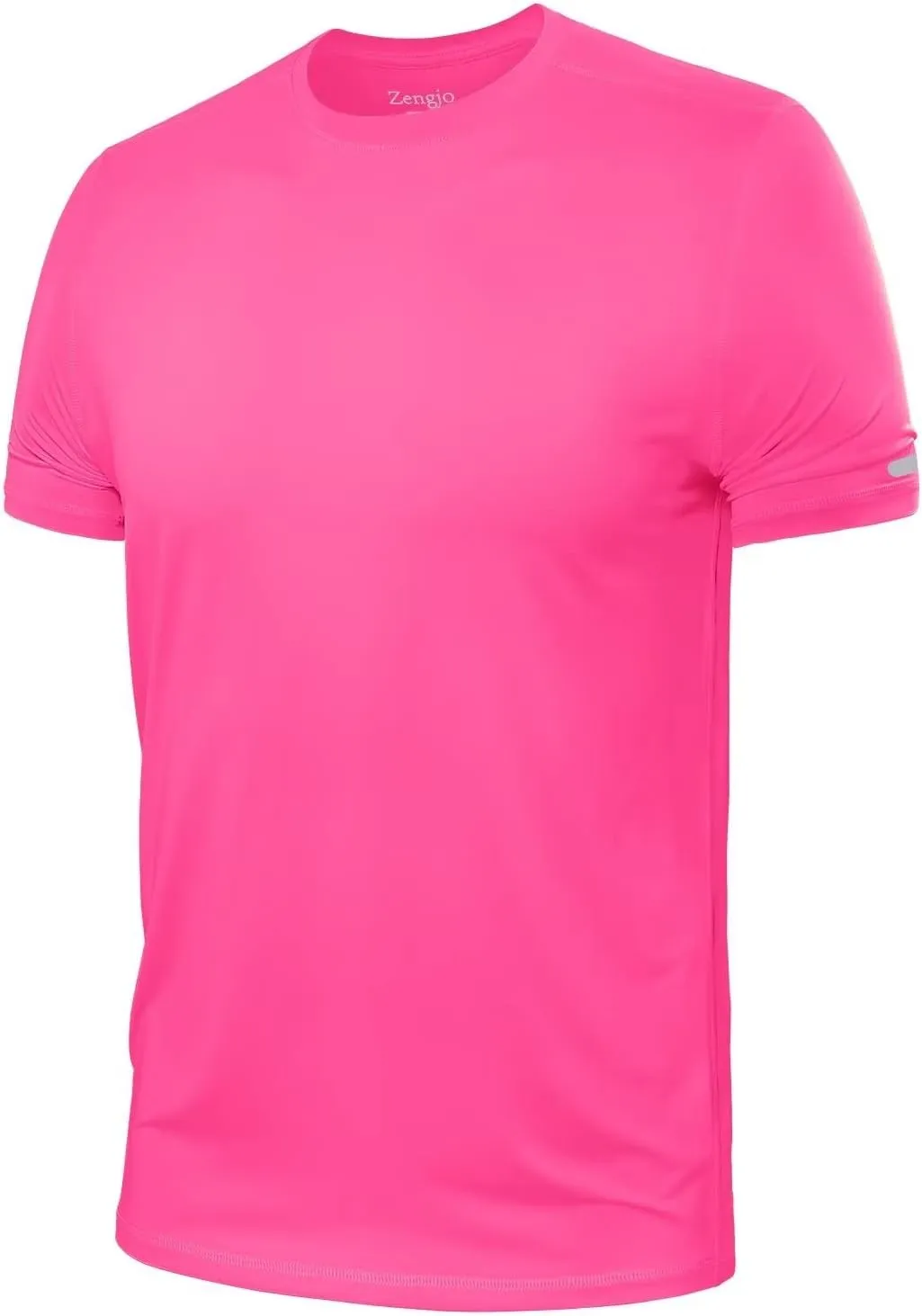 Zengjo Athletic Shirts for Men Short Sleeve Quick Dry Workout Running Gym Sport Exercise Tee Moisture Wicking